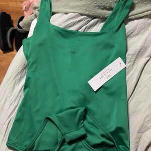 Green body suit never worn with tags